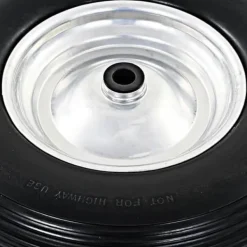 Skottkärra Hjul med Solid PU Axel 4,00-8 390 mm Trädgårdsverktyg