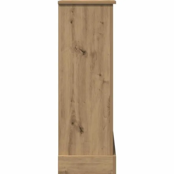 vidaXL Spiselkrans artisan ek 90x30x90 cm konstruerat trä
