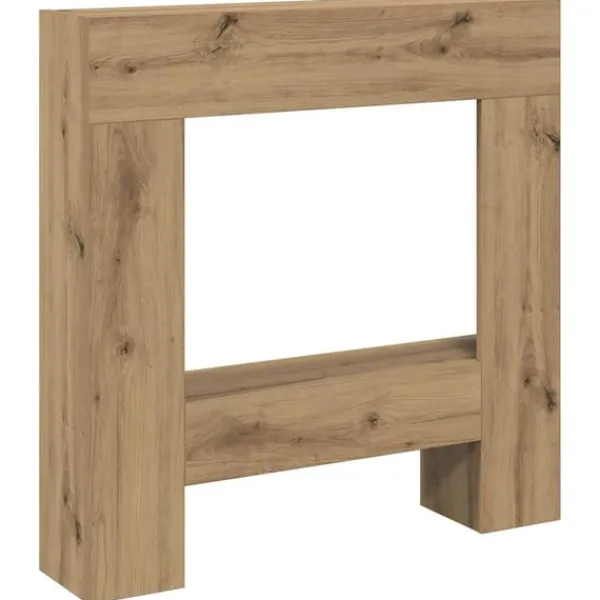 vidaXL Spiselkrans artisan ek 81x18x82 cm konstruerat trä