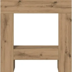 vidaXL Spiselkrans artisan ek 81x18x82 cm konstruerat trä