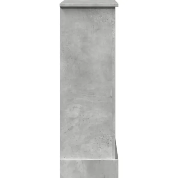 New Spiselkrans betonggrå 90x30x90 cm konstruerat trä Öppna Spisar