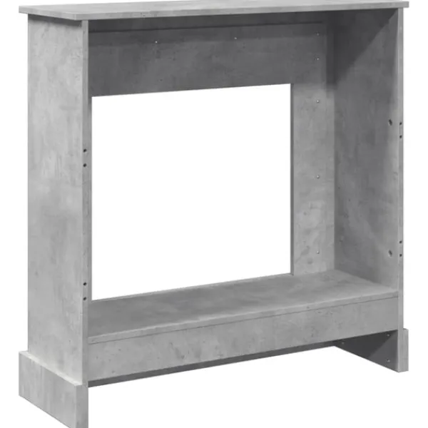 New Spiselkrans betonggrå 90x30x90 cm konstruerat trä Öppna Spisar