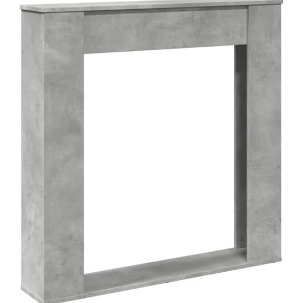 Best Spiselkrans betonggrå 100x20x100 cm konstruerat trä Öppna Spisar