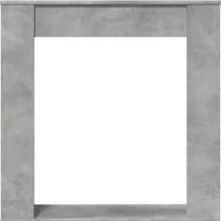 Best Spiselkrans betonggrå 100x20x100 cm konstruerat trä Öppna Spisar