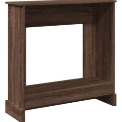 vidaXL Spiselkrans brun ek 90x30x90 cm konstruerat trä