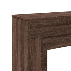 Clearance Spiselkrans brun ek 100x30x87,5 cm konstruerat trä Öppna Spisar