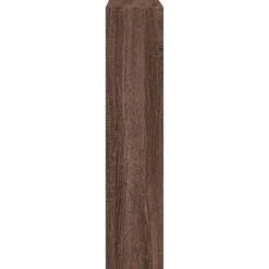 vidaXL Spiselkrans brun ek 81x18x82 cm konstruerat trä