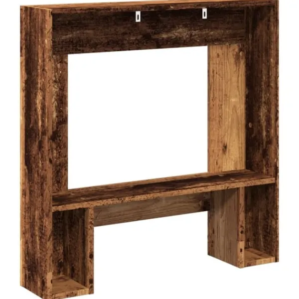Sale Spiselkrans åldrat trä 81x18x82 cm konstruerat trä Öppna Spisar