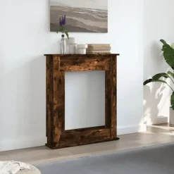 vidaXL Spiselkrans rökfärgad ek 75x20x87,5 cm konstruerat trä