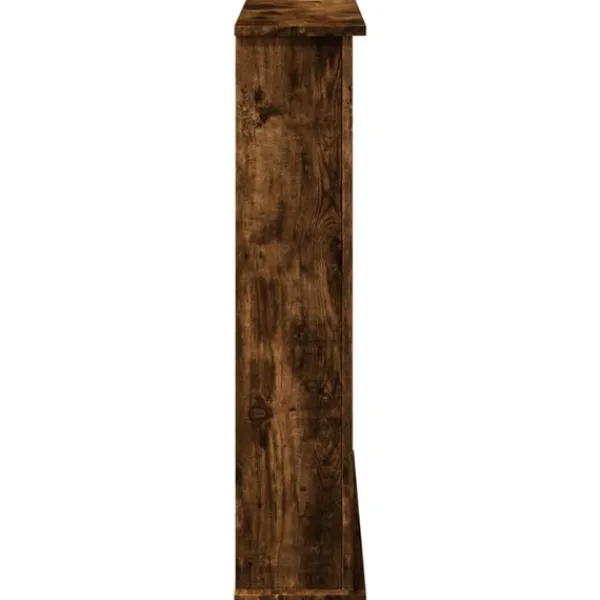 vidaXL Spiselkrans rökfärgad ek 75x20x87,5 cm konstruerat trä