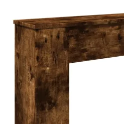 Clearance Spiselkrans rökfärgad ek 100x20x100 cm konstruerat trä Öppna Spisar