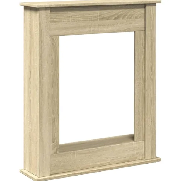 Outlet Spiselkrans sonoma-ek 75x20x87,5 cm konstruerat trä Öppna Spisar