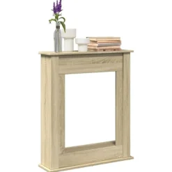 Outlet Spiselkrans sonoma-ek 75x20x87,5 cm konstruerat trä Öppna Spisar