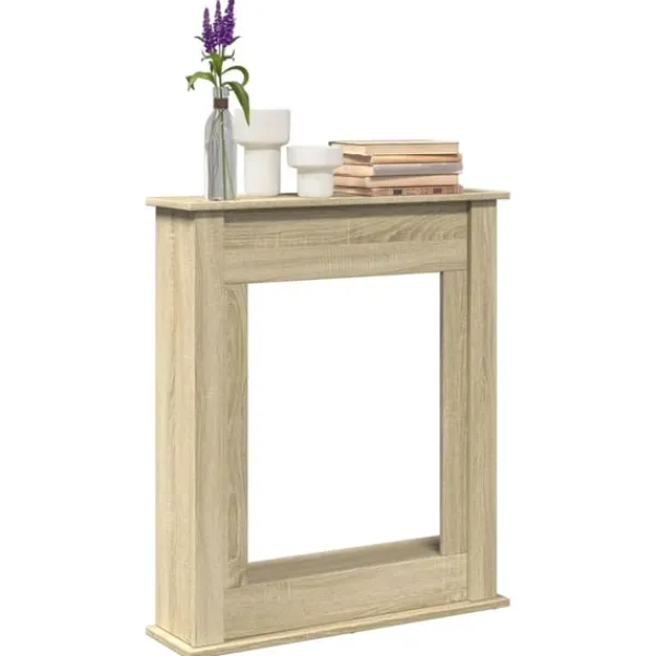 Outlet Spiselkrans sonoma-ek 75x20x87,5 cm konstruerat trä Öppna Spisar