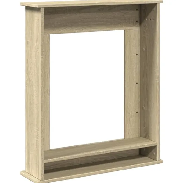 Outlet Spiselkrans sonoma-ek 75x20x87,5 cm konstruerat trä Öppna Spisar