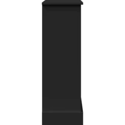 vidaXL Spiselkrans svart 90x30x90 cm konstruerat trä