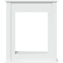 vidaXL Spiselkrans vit 75x20x87,5 cm konstruerat trä