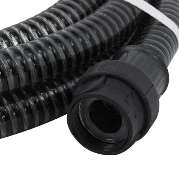 Sugslang med kopplingar mässing svart 1" 10 m PVC - Vattenslangar Bevattning