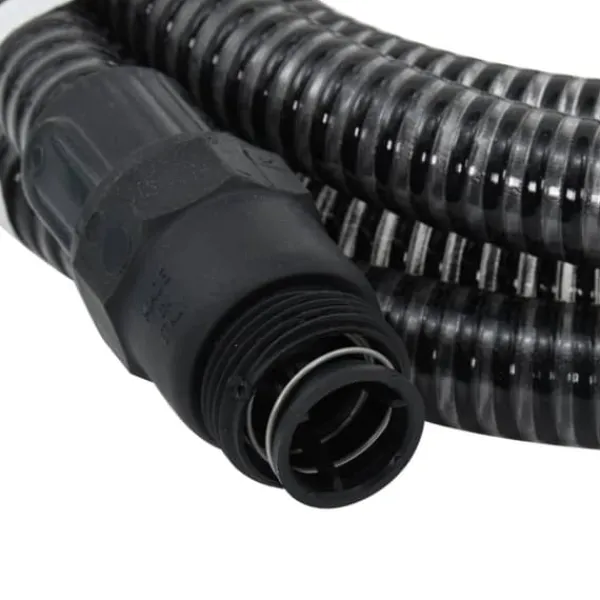 Sugslang med kopplingar mässing svart 1" 10 m PVC - Vattenslangar Bevattning