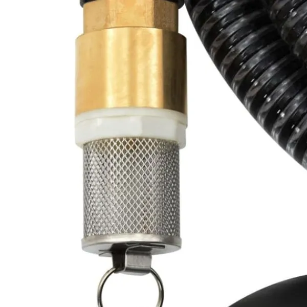 vidaXL sugslang med mässingsanslutningar Svart 1,1" 5 m PVC 151059