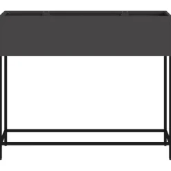 Sale Svart Metall Stor Krukor Metallkruka Rektangulär Modern Krukor & Växtbehållare