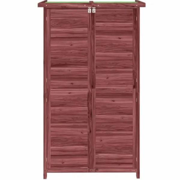 vidaXL Trädgårdsbod mocka-brun 83x57x140 cm massiv furu - Förråd & Redskapsbodar