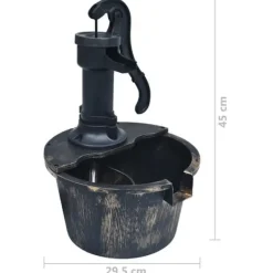 trädgårdsfontän med pump dekorativ fontän dekorativ fontän utomhus bakgård Slitstark Robust 48231 Fontäner & Dammar