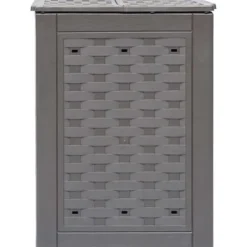 vidaXL Trädgårdskompost brun 60x60x83 cm 300 L plastrotting - Komposterare