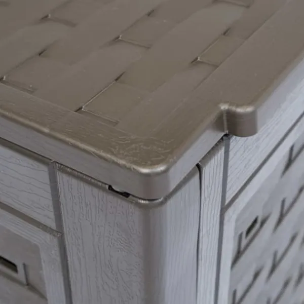 vidaXL Trädgårdskompost brun 60x60x83 cm 300 L plastrotting - Komposterare