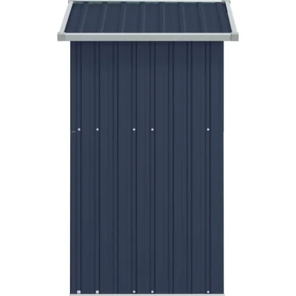 vidaXL Trädgårdsskjul antracit 126x97,5x177 cm galvaniserat stål - Förråd & Redskapsbodar