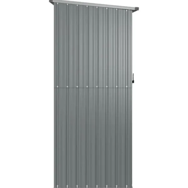 Clearance Trädgårdsskjul grå 180,5x97x209,5 cm galvaniserat stål - Förråd & Redskapsbodar Skjul, Garage & Carports
