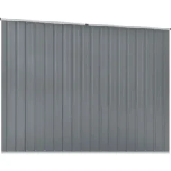 Discount Trädgårdsskjul grå 195x198x159 cm galvaniserat stål - Förråd & Redskapsbodar Skjul, Garage & Carports