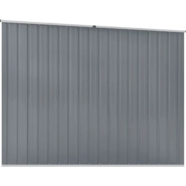 Discount Trädgårdsskjul grå 195x198x159 cm galvaniserat stål - Förråd & Redskapsbodar Skjul, Garage & Carports