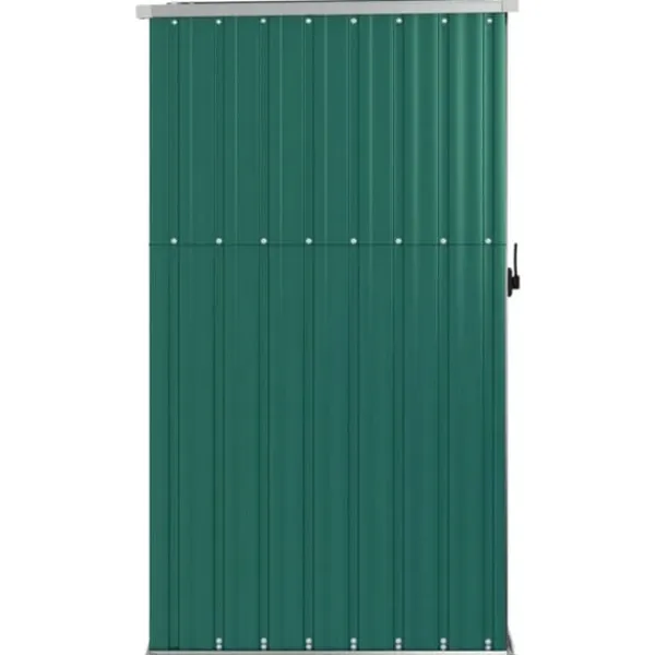 vidaXL Trädgårdsskjul grön 88x89x161 cm galvaniserat stål - Förråd & Redskapsbodar