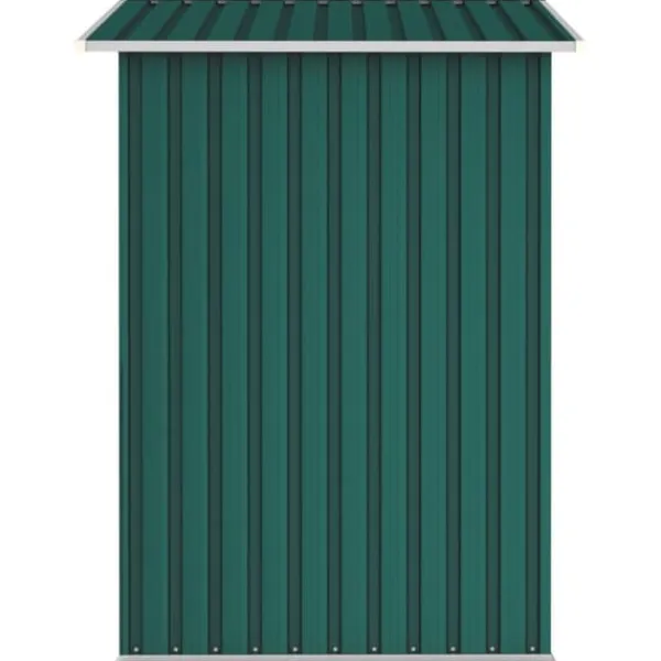 vidaXL Trädgårdsskjul grön 205x129x183 cm galvaniserat stål - Förråd & Redskapsbodar