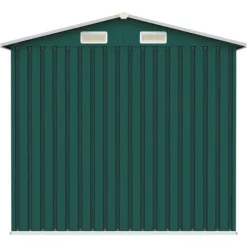 vidaXL Trädgårdsskjul grön 205x129x183 cm galvaniserat stål - Förråd & Redskapsbodar