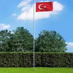 vidaXL Turkiets flagga 90x150 cm