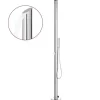 vidaXL Utedusch 220 cm rostfritt stål