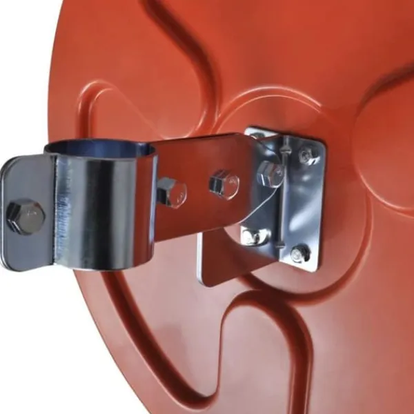 vidaXL Utomhus Konvex Trafikspegel PC Plast Orange 45 cm