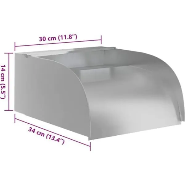 Sale Vattenfall med LED Simbassäng Fontän Trädgård Damm Fontän Utomhus Vattenfall Pool Vattenfall 30x34x14 cm 148874 Fontäner & Dammar