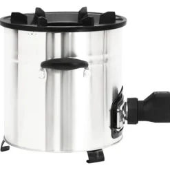 vidaXL Vedeldad spis med USB-fläkt 35,5x26x28 cm rostfritt stål - Öppna spisar