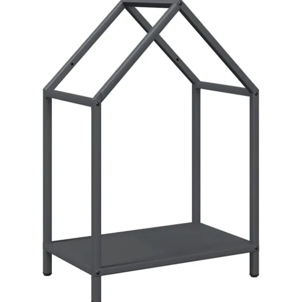 Outlet Vedställ antracit 40x25x60 cm kallvalsat stål Tillbehör Till Vedeldade Kaminer & Öppna Spisar