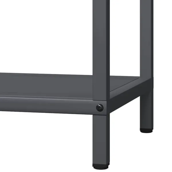 Outlet Vedställ antracit 40x25x60 cm kallvalsat stål Tillbehör Till Vedeldade Kaminer & Öppna Spisar