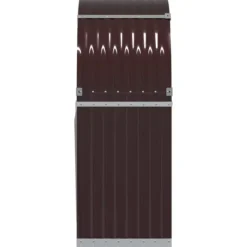 Discount Vedställ brun 80x45x120 cm galvaniserat stål - Vedställ & vedkorgar Tillbehör Till Vedeldade Kaminer & Öppna Spisar