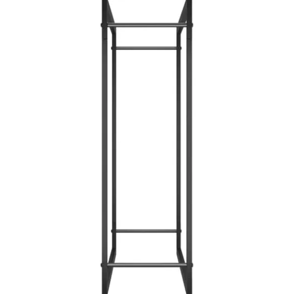 Discount Vedställ matt svart 80x28x86 cm stål - Vedställ & vedkorgar Tillbehör Till Vedeldade Kaminer & Öppna Spisar