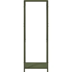 Clearance Vedställ olivgrön 34x25x100 cm kallvalsat stål Tillbehör Till Vedeldade Kaminer & Öppna Spisar