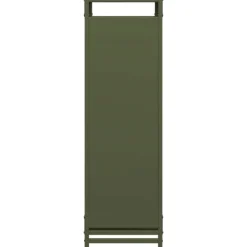 vidaXL Vedställ olivgrön 90x28x90 cm kallvalsat stål