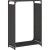 vidaXL Vedställ svart 60x28x90 cm kallvalsat stål