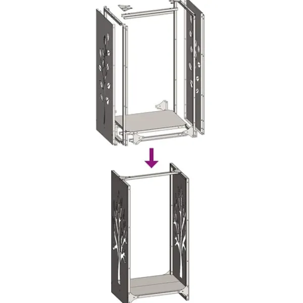 vidaXL Vedställ vit 40x30x80 cm kallvalsat stål