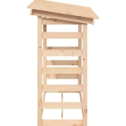 New Vedställ 108x64,5x110 cm massiv furu - Tillbehör till vedställ & vedkorgar Tillbehör Till Vedeldade Kaminer & Öppna Spisar